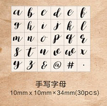 Load image into Gallery viewer, TUNACOCO Inkpad Number Series Stamp Seal Signet Printer Stamps for Bullet Journal DIY Crafts Qt1710126