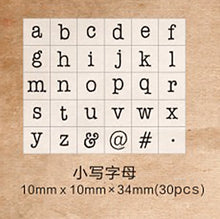 Load image into Gallery viewer, TUNACOCO Inkpad Number Series Stamp Seal Signet Printer Stamps for Bullet Journal DIY Crafts Qt1710126