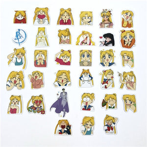 1 Bag Cute Cartoon Korean Style Decorative Stickers Adhesive Stickers Scrapbooking DIY Decoration Diary Stickers