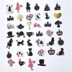 1 Bag Cute Cartoon Korean Style Decorative Stickers Adhesive Stickers Scrapbooking DIY Decoration Diary Stickers
