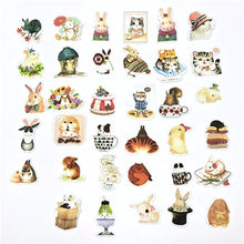 Load image into Gallery viewer, 1 Bag Cute Cartoon Korean Style Decorative Stickers Adhesive Stickers Scrapbooking DIY Decoration Diary Stickers
